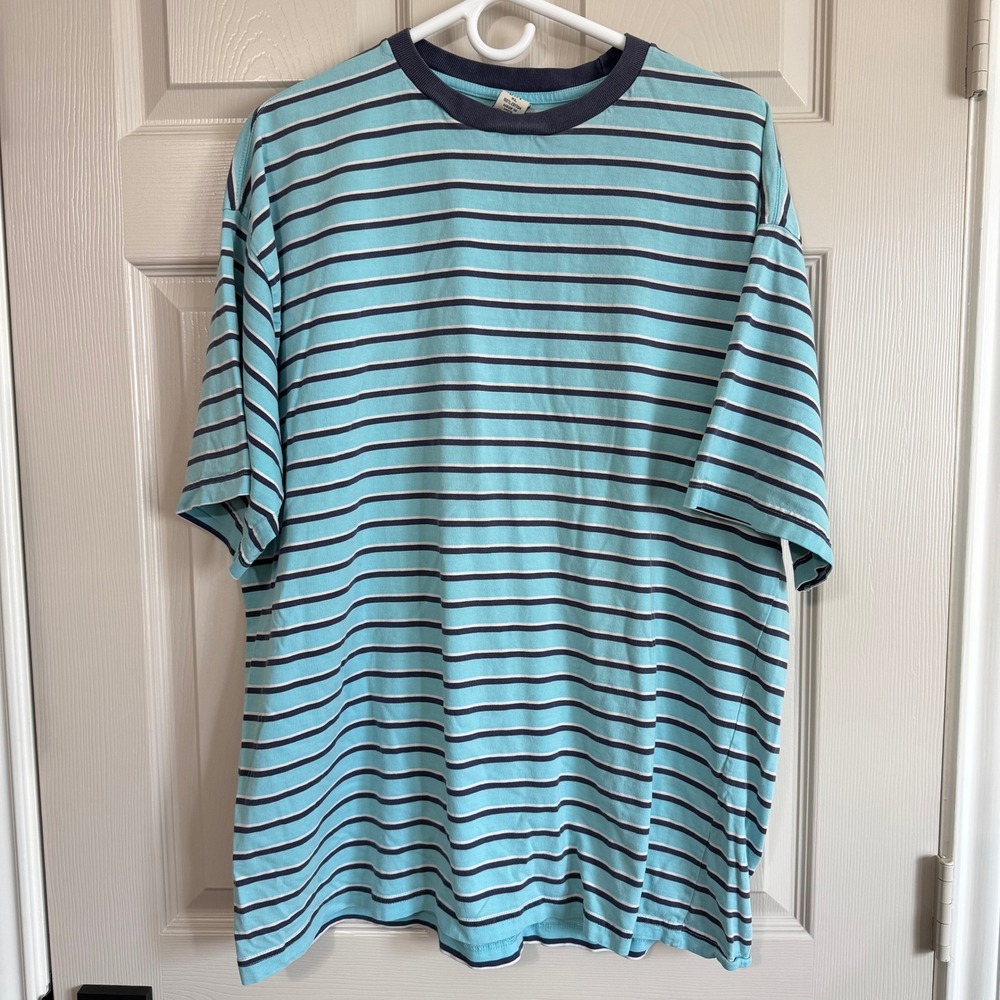 Vintage Gap Striped T-Shirt Mens XL Cotton Short Sleeve Crewneck 90s Skater